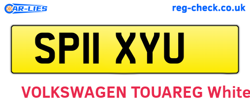 SP11XYU are the vehicle registration plates.