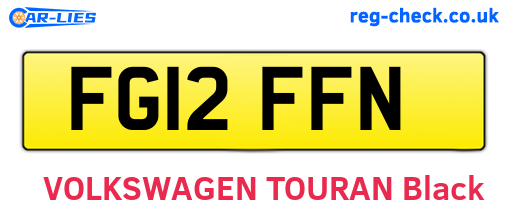FG12FFN are the vehicle registration plates.