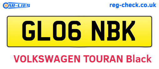 GL06NBK are the vehicle registration plates.