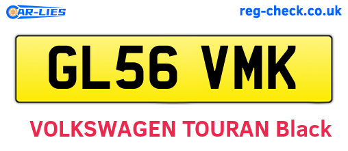 GL56VMK are the vehicle registration plates.