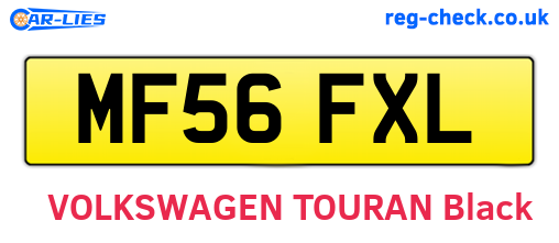 MF56FXL are the vehicle registration plates.