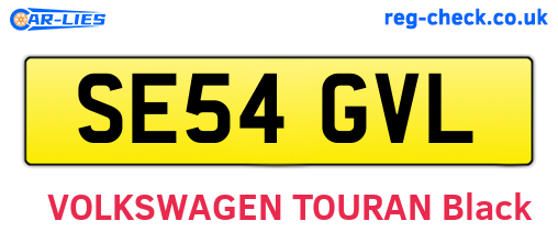 SE54GVL are the vehicle registration plates.
