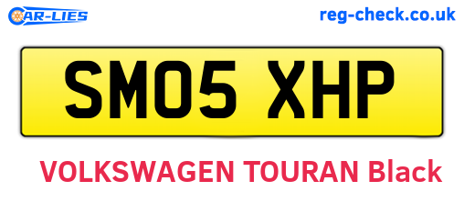 SM05XHP are the vehicle registration plates.