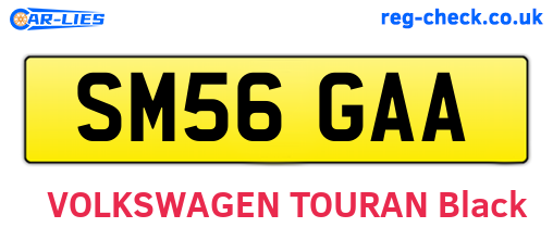 SM56GAA are the vehicle registration plates.