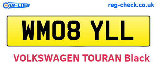 WM08YLL are the vehicle registration plates.