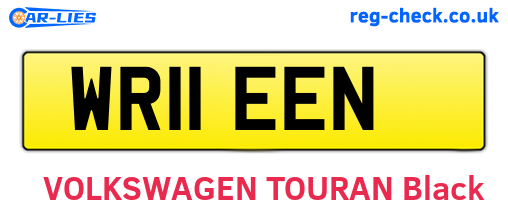 WR11EEN are the vehicle registration plates.