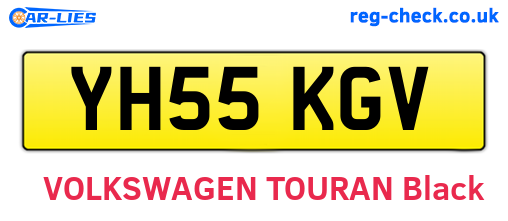 YH55KGV are the vehicle registration plates.