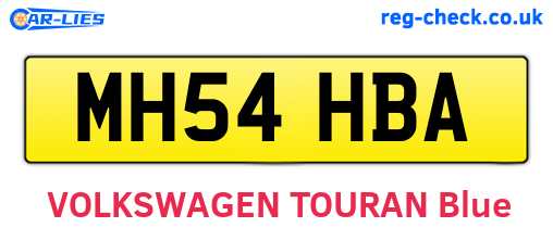 MH54HBA are the vehicle registration plates.