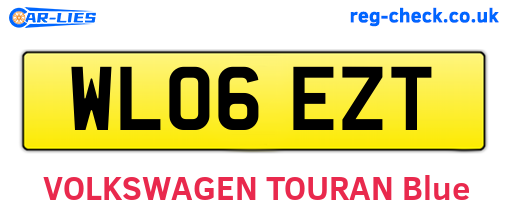 WL06EZT are the vehicle registration plates.