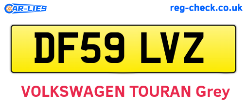 DF59LVZ are the vehicle registration plates.