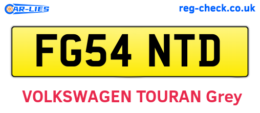 FG54NTD are the vehicle registration plates.