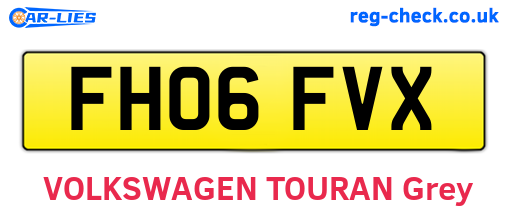 FH06FVX are the vehicle registration plates.