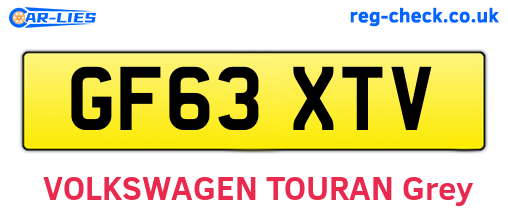 GF63XTV are the vehicle registration plates.