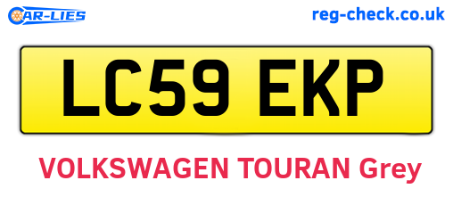 LC59EKP are the vehicle registration plates.