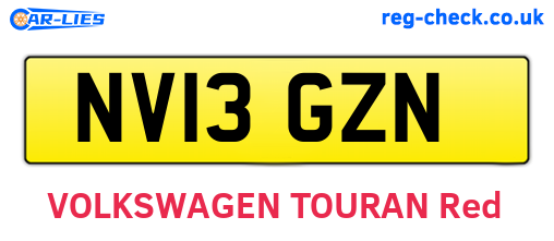 NV13GZN are the vehicle registration plates.