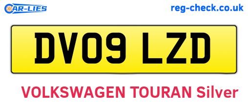 DV09LZD are the vehicle registration plates.