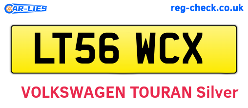 LT56WCX are the vehicle registration plates.