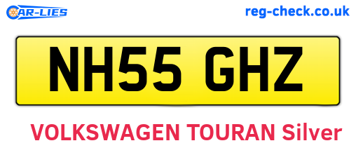 NH55GHZ are the vehicle registration plates.