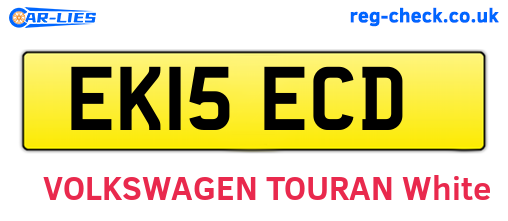 EK15ECD are the vehicle registration plates.