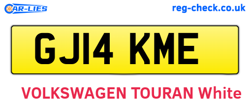 GJ14KME are the vehicle registration plates.