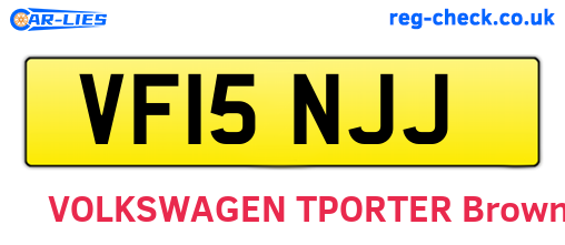 VF15NJJ are the vehicle registration plates.