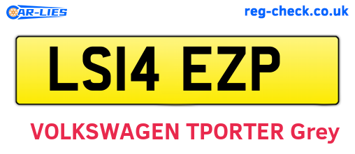 LS14EZP are the vehicle registration plates.