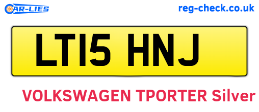 LT15HNJ are the vehicle registration plates.
