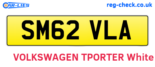 SM62VLA are the vehicle registration plates.