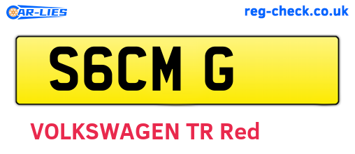 S6CMG are the vehicle registration plates.