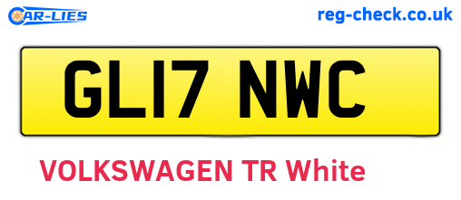 GL17NWC are the vehicle registration plates.