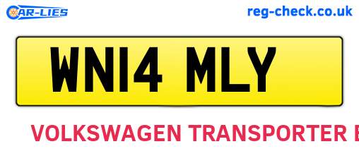 WN14MLY are the vehicle registration plates.