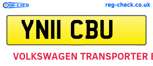 YN11CBU are the vehicle registration plates.