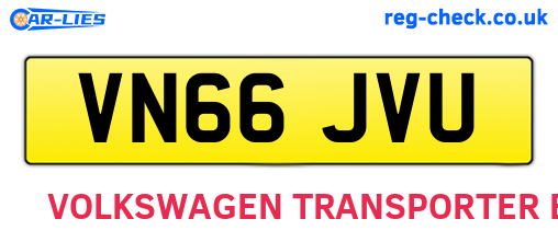 VN66JVU are the vehicle registration plates.