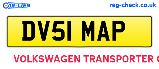 DV51MAP are the vehicle registration plates.