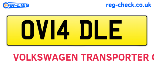 OV14DLE are the vehicle registration plates.