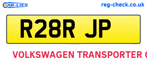 R28RJP are the vehicle registration plates.