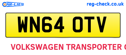 WN64OTV are the vehicle registration plates.