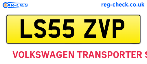 LS55ZVP are the vehicle registration plates.