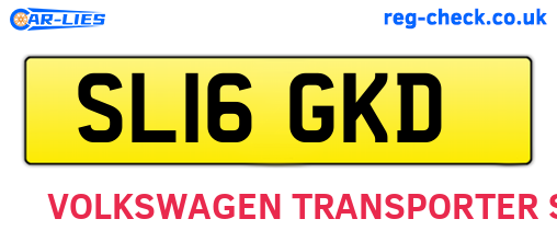 SL16GKD are the vehicle registration plates.