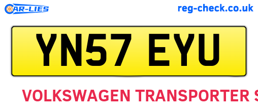 YN57EYU are the vehicle registration plates.