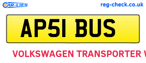 AP51BUS are the vehicle registration plates.