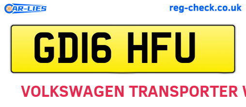 GD16HFU are the vehicle registration plates.
