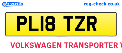 PL18TZR are the vehicle registration plates.