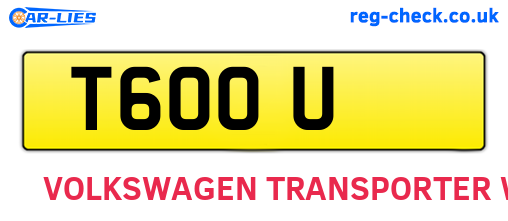 T6OOU are the vehicle registration plates.