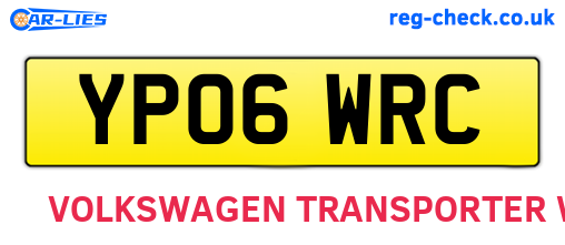 YP06WRC are the vehicle registration plates.