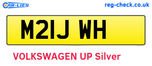 M21JWH are the vehicle registration plates.