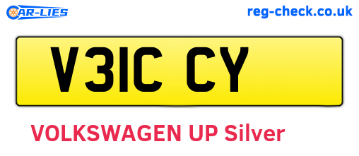 V31CCY are the vehicle registration plates.