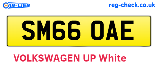 SM66OAE are the vehicle registration plates.