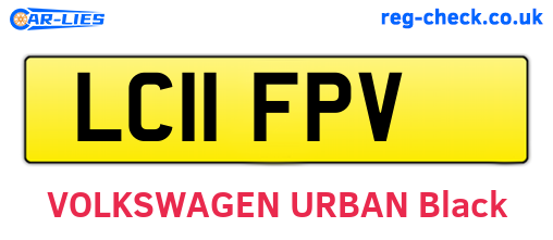 LC11FPV are the vehicle registration plates.