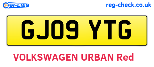 GJ09YTG are the vehicle registration plates.
